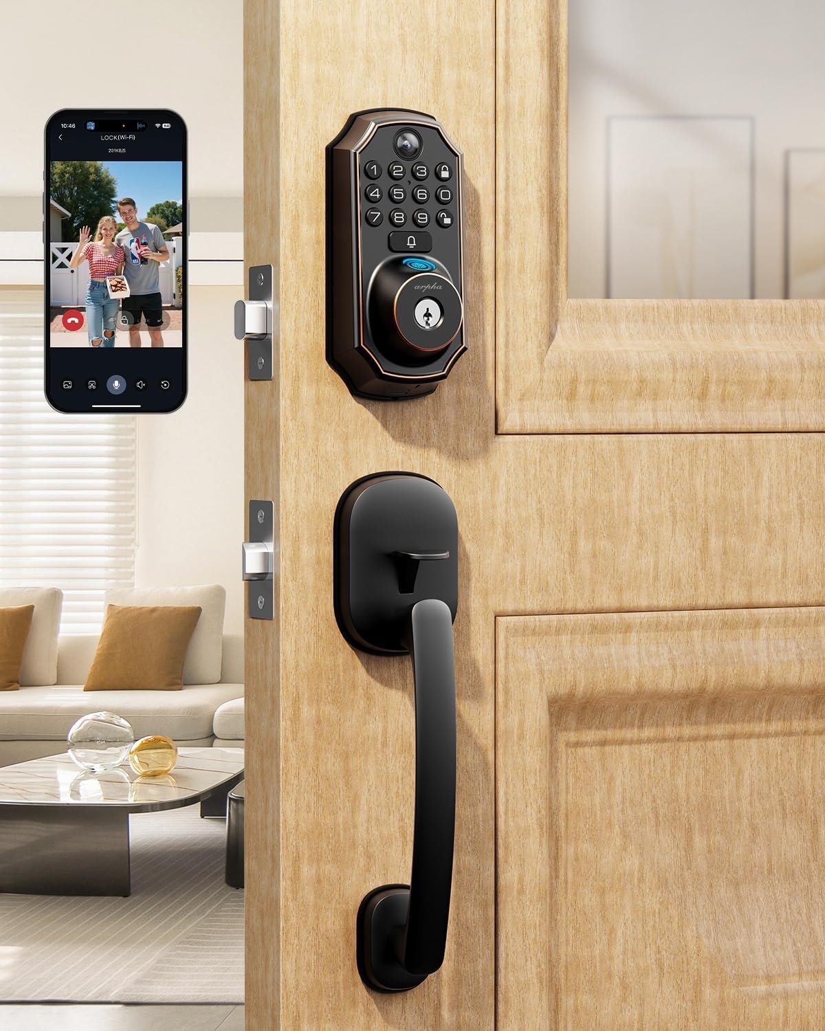 5-in-1 Keyless Entry Video Doorbell Set 1 5-in-1 Keyless Entry Video Doorbell Set