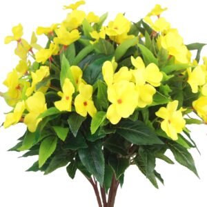 xxCITYES 4Pc Artificial Impatiens Flowers
