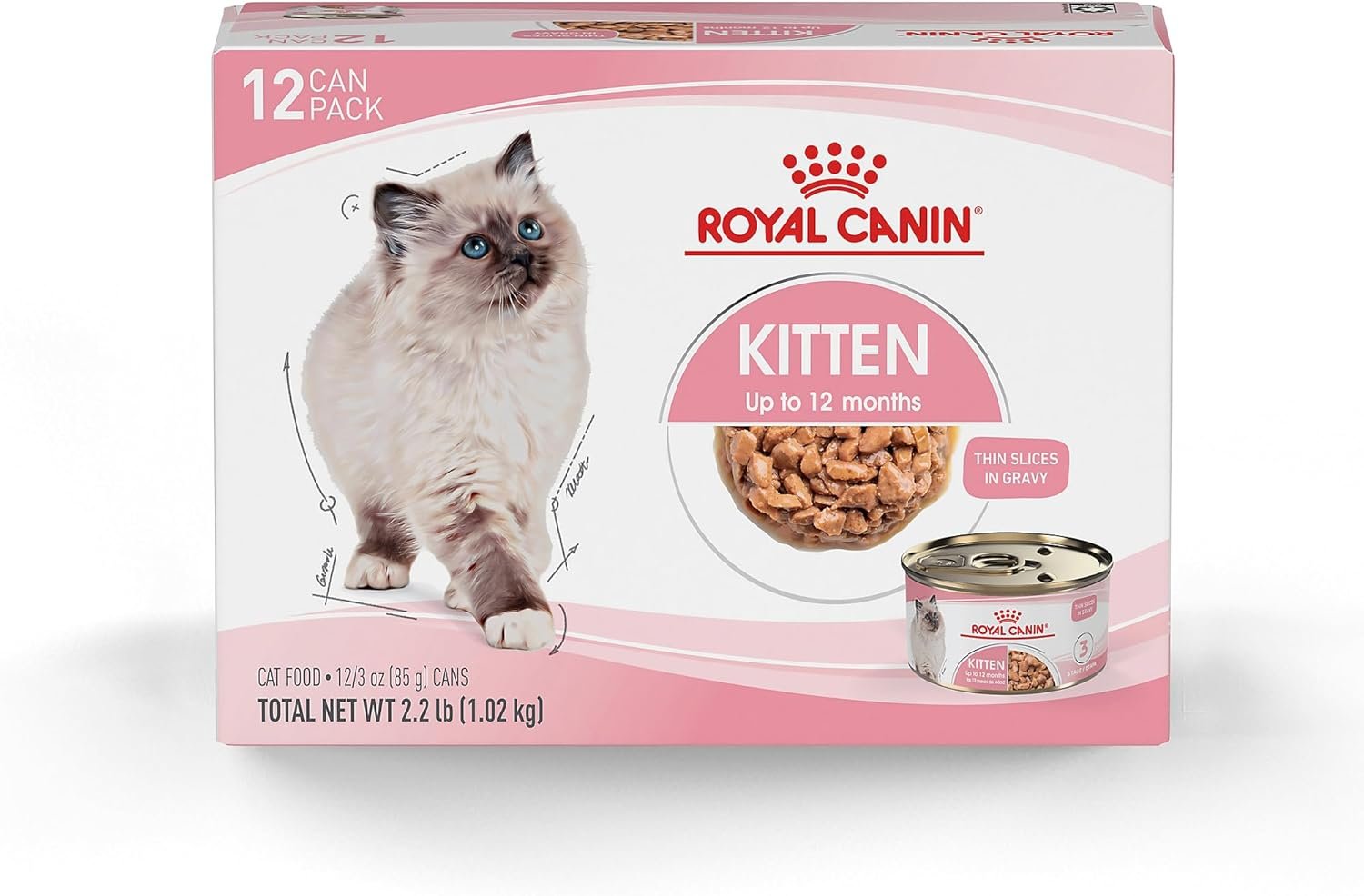 Canin Kitten Food 3oz Thin Slices in Gravy 1 Canin Kitten Food 3oz Thin Slices in Gravy