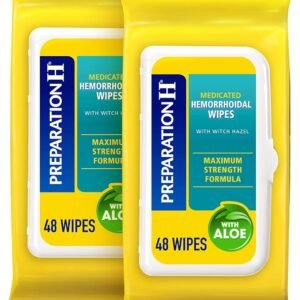Preparation H Wipes for Hemorrhoid Relief