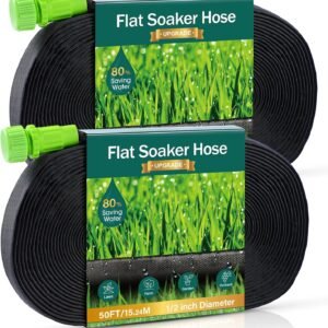 50% Off 2 PK Soaker Hose for Garden Watering