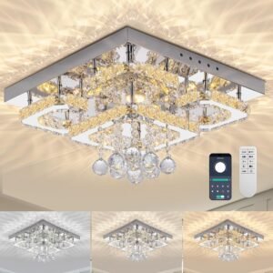 KINGTORO 18″ LED Chandelier