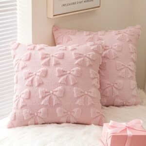 MIULEE Pink Pillow Set