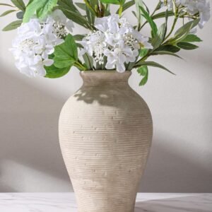 xx Ceramic Flower Vase 9in Home Decor