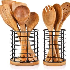 Black Metal Utensil Holders