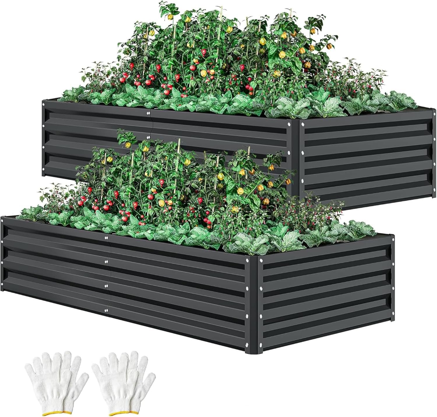 DWVO 8x4 FT Raised Garden Bed Kit 1 DWVO 8x4 FT Raised Garden Bed Kit