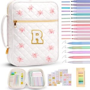 Tanolix Pink Lilies Bible Bag for Women