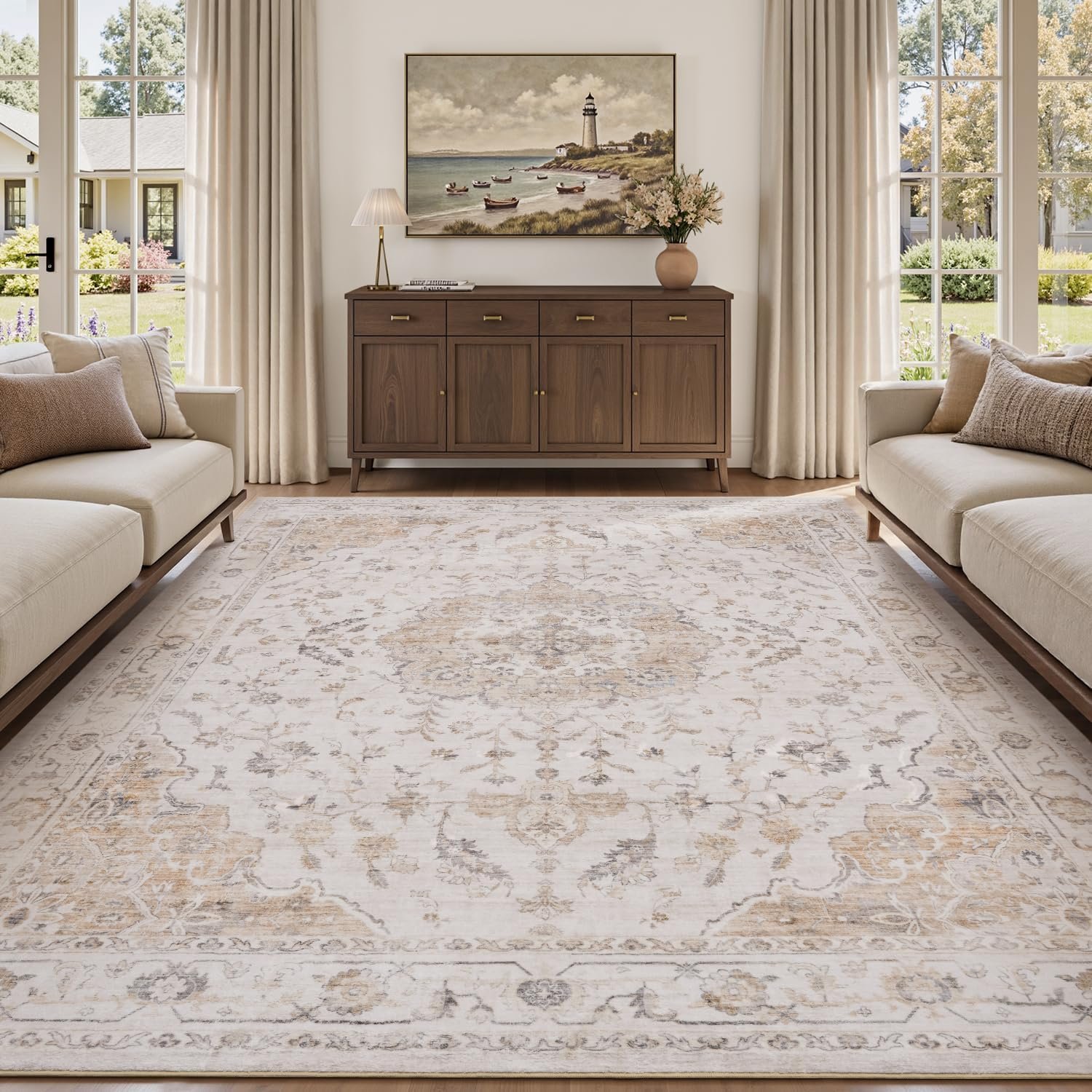 PADOOR 5x7 Area Rug for Living Room 1 PADOOR 5x7 Area Rug for Living Room