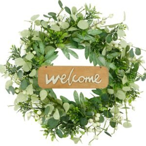 WreathDream Eucalyptus Wreath for Front Door
