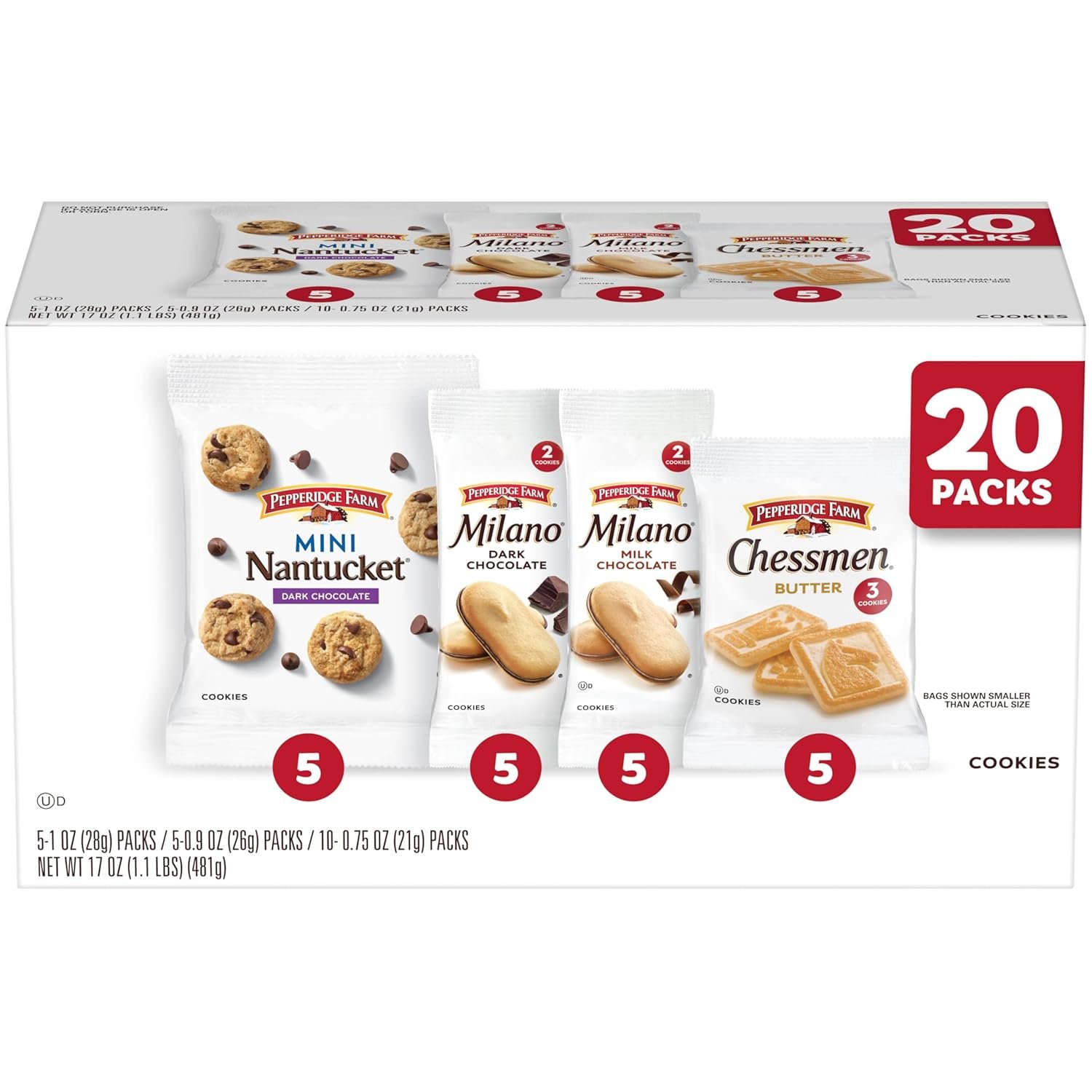 Pepperidge Farm Cookies 20-Pack Variety 1 Pepperidge Farm Cookies 20-Pack Variety