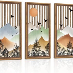 Kairne Wooden Wall Decor Set for Bedroom