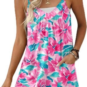 Ekouaer Floral Romper