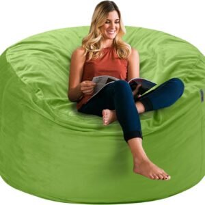 Lux velvet bean bag chair