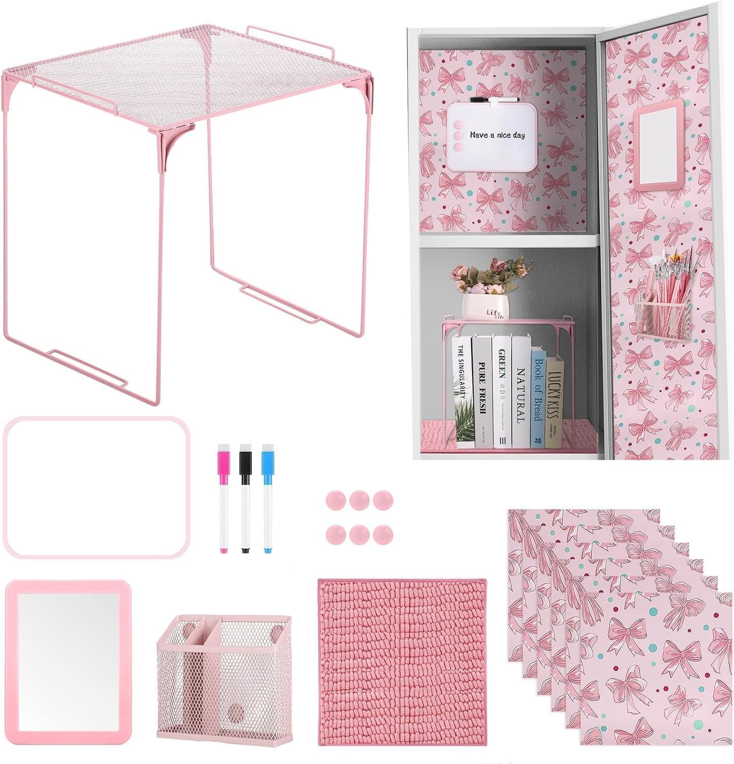 BESARME Pink Locker Accessories 1 BESARME Pink Locker Accessories