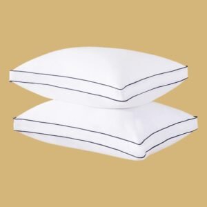 Goose Down Fiber Pillows Set of 2