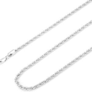 Silver Rope Chain Necklaces for Women
