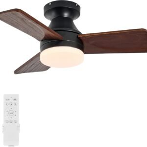 YKXONFA Wooden Ceiling Fans