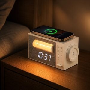 SUNRISE ALARM CLOCK WITH WIRELESS CHARGEON SALE + Use