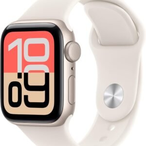reg Apple Watch SE 3 [GPS 40mm] Smartwatch with Starlight Aluminum Case with Starlight Sport Band – S/M. Fitness and Sleep Trackers, Heart Rate Monitor, Always-On Display, Water Resistant