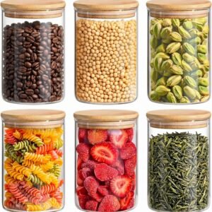 AISHINE Glass Jars (6-Pack)