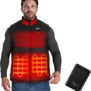 Mens Heated Vest with Battery Pack