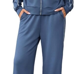 Womens Sweatsuits 2 Piece Outfit Zip Up Tracksuit Lounge Sets