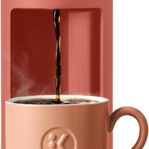 reg Keurig K-Mini Mate Single Serve K-Cup Pod Coffee Maker, Brews Up to 12 oz Cup, Compact Portable Coffee Machine for Small Spaces, Great for Dorms & Offices, Red Rocks