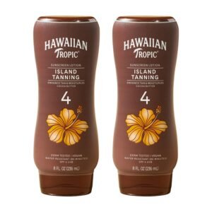 low as xx reg Hawaiian Tropic Island Tanning Lotion, SPF 4, 8 Fl Oz (2 Pack)