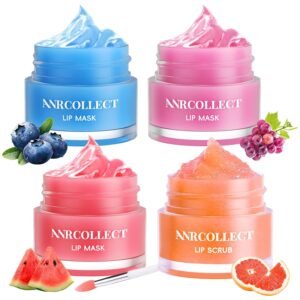 Lip Scrub and Lip Mask Set–4 Pcs