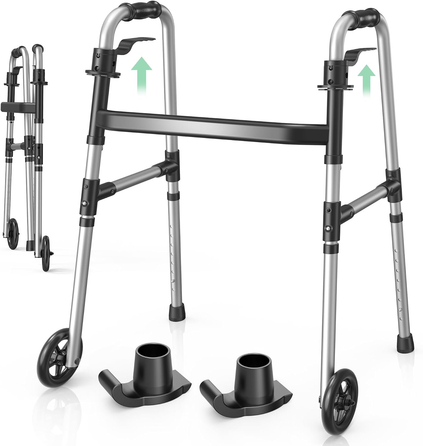 Loyoda Folding Walkers with Wheels 1 Loyoda Folding Walkers with Wheels