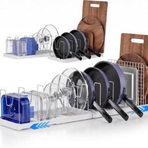 Expandable Pots Pans and Lid Organizer–1~2 Pcs