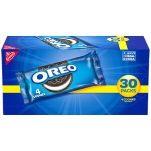 reg xxClip Qpon + Chocolate Sandwich Cookies, 30 Snack Packs (4 Cookies Per Pack)