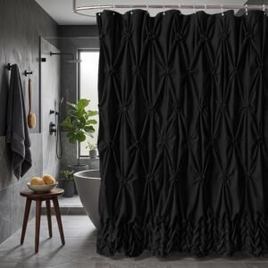 Seasonwood Black Shower CurtainsCLIP 50% COUPON