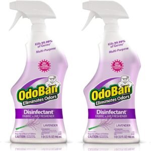 reg OdoBan Ready-to-Use Disinfectant and Odor Eliminator, Set of 4 Spray Bottles, 32 Ounces Each, Lavender Scent