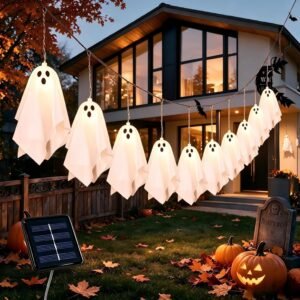 Halloween Decorations Outdoor, Solar Ghost Halloween Decor Lights