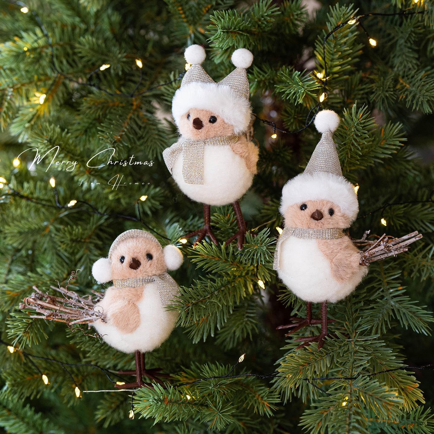 ✨ 3pcs Christmas Bird Figurines 1 ✨ 3pcs Christmas Bird Figurines