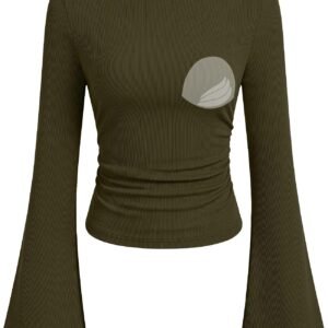 ANRABESS Bell Sleeve Dressy Tops