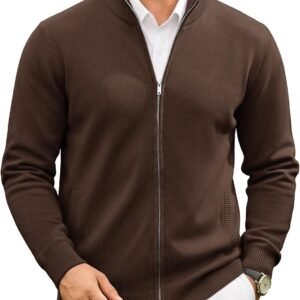 xxCOOFANDY Mens Full Zip Cardigan Sweaters Mock Neck Knitwear with Pattern Save Money and Live betterTG Channel-1 | TG Channel-2 | Wishlist Bot