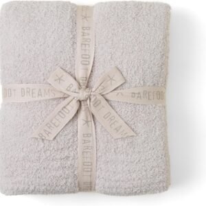 reg Barefoot Dreams® CozyChic® Throw, Stone, 54″x72″