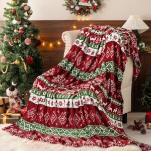 Davids Home Christmas Fleece Blankets
