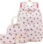 reg LEDAOU Backpack for Girls School Bag Kids Bookbag Teen Backpack Set Daypack with Lunch Bag and Pencil Case